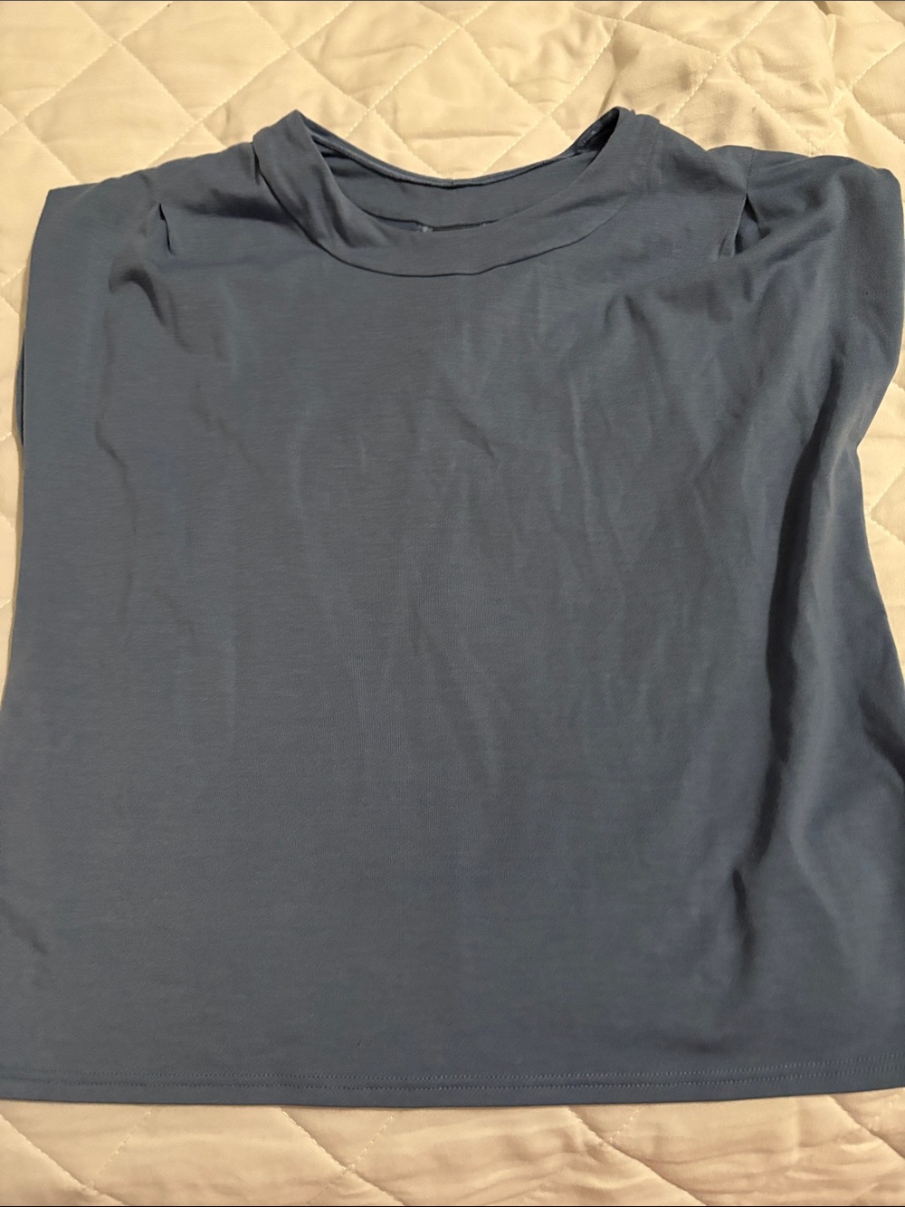 Athleta Short Sleeve Crewneck Top in Slate Blue